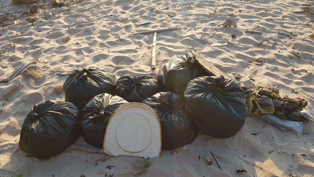 amount of bags collected