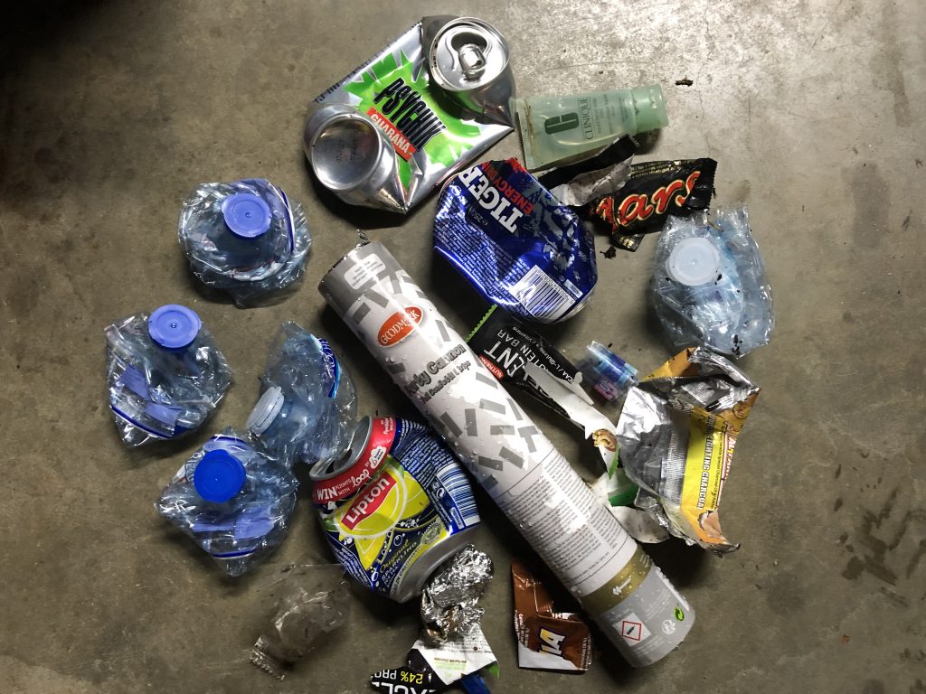 amount of bags collected